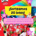 Sorteo Tu Casa Club y Pritt 20 lotes de material escolar valorados en 50,50 euros.