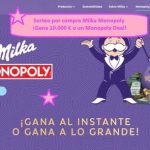 Sorteo por compra Milka Monopoly ¡Gana 10.000 € o un Monopoly Deal!