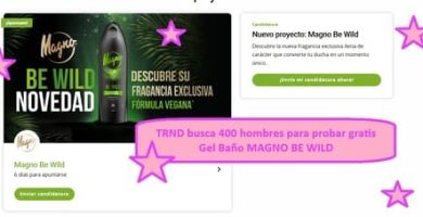 TRND busca 400 hombres para probar gratis Gel Baño MAGNO BE WILD