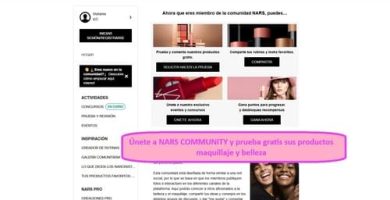 &Uacute;nete a NARS COMMUNITY y prueba gratis sus productos maquillaje