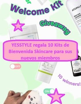 YESSTYLE regala 10 Kits de Bienvenida Skincare para sus nuevos miembros