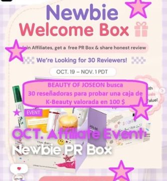 BEAUTY OF JOSEON busca 30 reseñadoras para probar una caja de K-Beauty valorada en 100 $