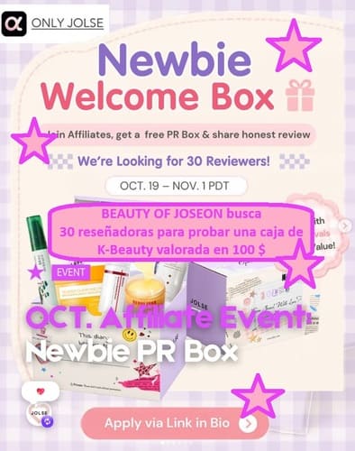 BEAUTY OF JOSEON busca 30 reseñadoras para probar una caja de K-Beauty valorada en 100 $
