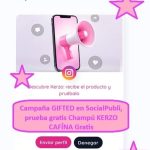 Campaña GIFTED en SocialPubli, prueba gratis Champú KERZO CAFÍNA Gratis