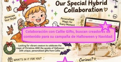 Colaboración con Callie Gifts, buscan creadores de contenido para su campaña de Halloween y Navidad