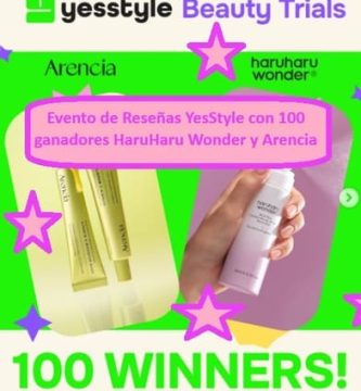 Evento de Reseñas YesStyle con 100 ganadores HaruHaru Wonder y Arencia
