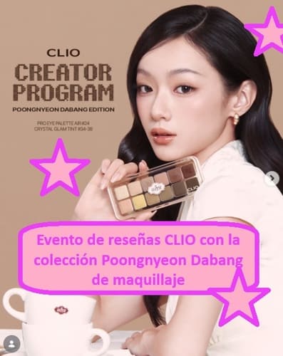 Evento de reseñas CLIO con la colección Poongnyeon Dabang de maquillaje