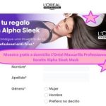 Muestra gratis a domicilio L’Oréal Professionnel Keratin Alpha Sleek Mask