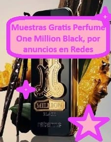 Muestras Gratis Perfume One Million Black, por anuncios en Redes
