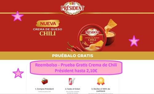 Reembolso - Prueba Gratis Crema de Chili Président