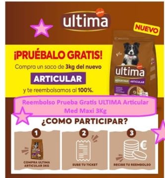 Reembolso Prueba Gratis ULTIMA Articular Med Maxi 3Kg
