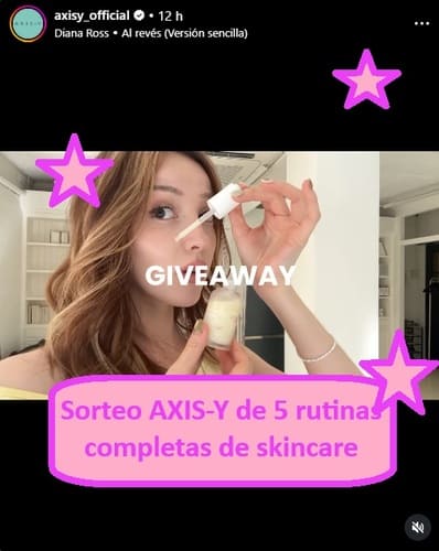 Sorteo AXIS-Y de 5 rutinas completas de skincare