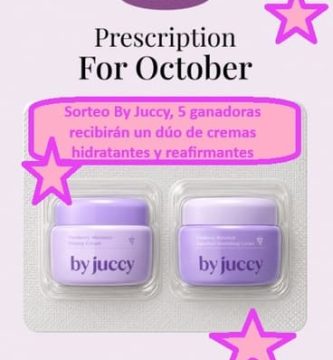 Sorteo By Juccy, 5 ganadoras recibirán un dúo de cremas hidratantes y reafirmantes