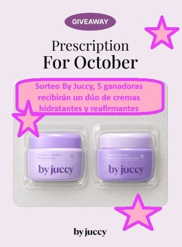 Sorteo By Juccy, 5 ganadoras recibirán un dúo de cremas hidratantes y reafirmantes