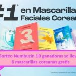 Sorteo Numbuzin 10 ganadoras se llevan 6 mascarillas coreanas gratis