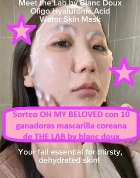 Sorteo OH MY BELOVED con 10 ganadoras mascarilla coreana de THE LAB by blanc doux