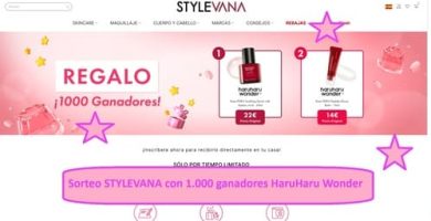 Sorteo STYLEVANA con 1.000 ganadores HaruHaru Wonder