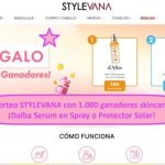 Sorteo STYLEVANA con 1.000 ganadores skincare ¡Dalba Serum en Spray o Protector Solar!