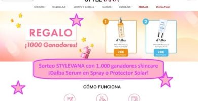 Sorteo STYLEVANA con 1.000 ganadores skincare ¡Dalba Serum en Spray o Protector Solar!