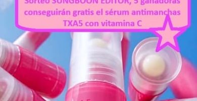 Sorteo SUNGBOON EDITOR, 5 ganadoras conseguir&aacute;n gratis el s&eacute;rum antimanchas TXA5 con vitamina C