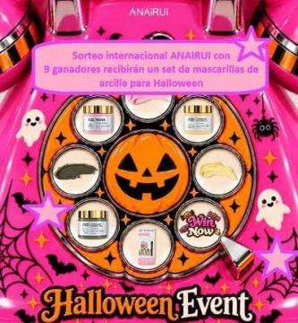 Sorteo internacional ANAIRUI con 9 ganadores recibirán un set de mascarillas de arcilla para Halloween