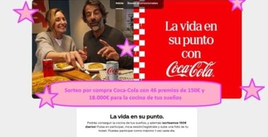 Sorteo por compra Coca-Cola con 46 premios de 150&euro; y 18.000&euro; para la cocina de tus sue&ntilde;os