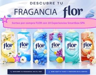 Sorteo por compra FLOR con 10 Experiencias Smartbox SPA
