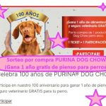 Sorteo por compra PURINA DOG CHOW ¡Gana 1 año gratis de pienso para perros!