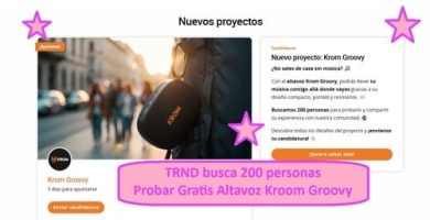 TRND busca 200 personas Probar Gratis Altavoz Kroom Groovy