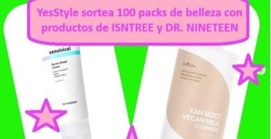 YesStyle sortea 100 packs de belleza con productos de ISNTREE y DR. NINETEEN