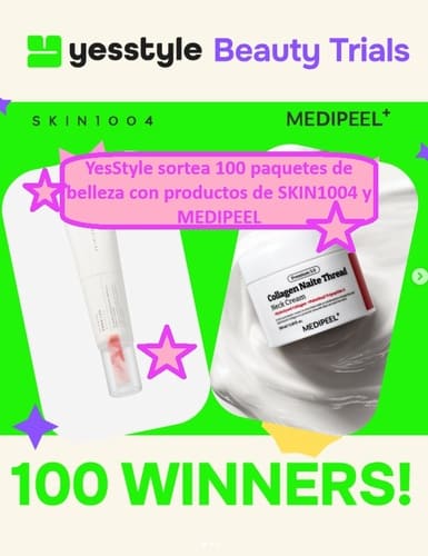 YesStyle sortea 100 paquetes de belleza con productos de SKIN1004 y MEDIPEEL