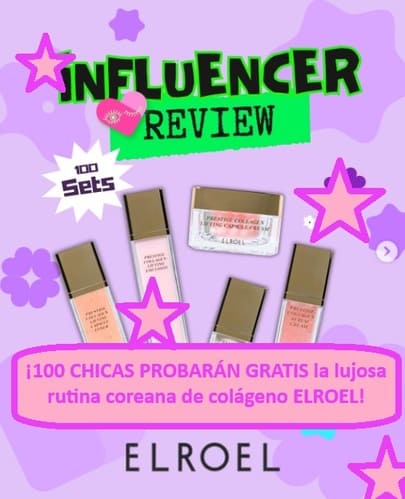 ¡100 CHICAS PROBARÁN GRATIS la lujosa rutina coreana de colágeno ELROEL!