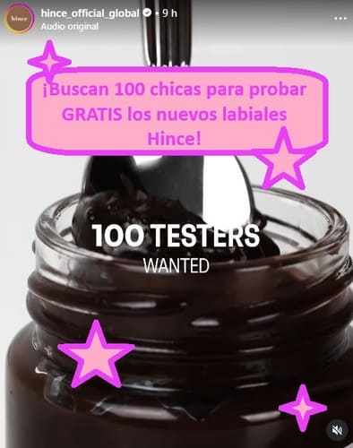 ¡Buscan 100 chicas para probar GRATIS los nuevos labiales Hince!