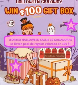 ¡SORTEO HALLOWEEN CALLIE 10 GANADORAS se llevan pack de regalos valorado en 100 $!